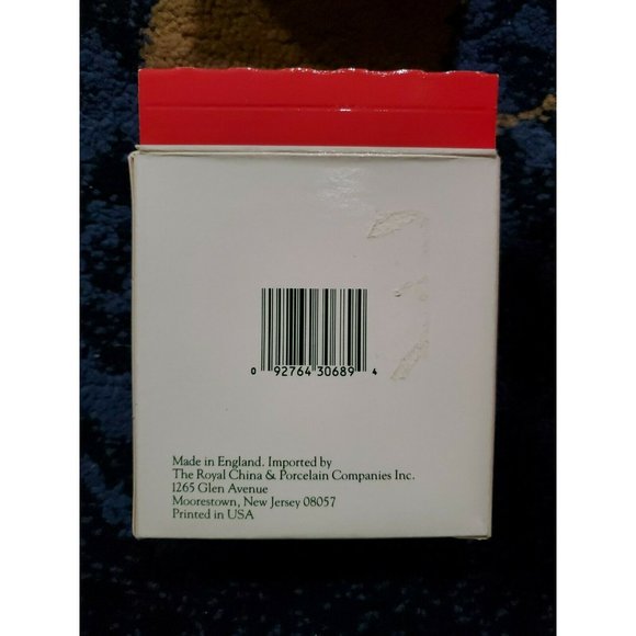 Vtg Spode Bell Shaped Flat Bone China Christmas Tree Ornament England Box - Picture 2 of 2